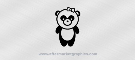 Panda Girl Decal